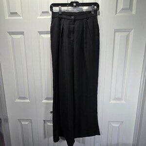 New Women’s Black Wide Leg Business Casual Trousers – Size Small